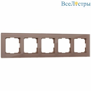 Рамка на 5 постов Werkel Favorit латте 4690389183478 W0051142