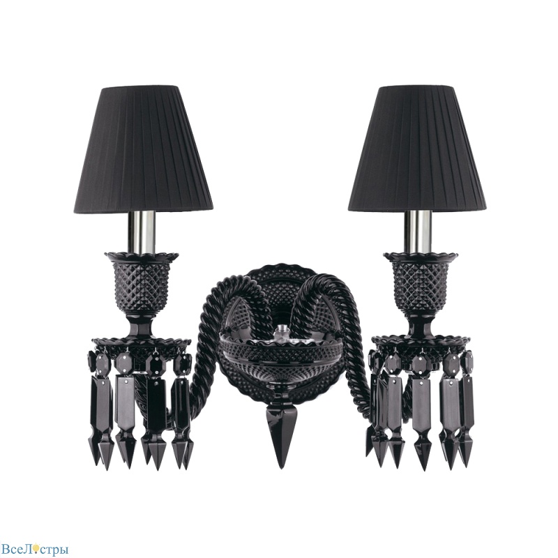 бра delight collection baccarat style zz86303bk-2w