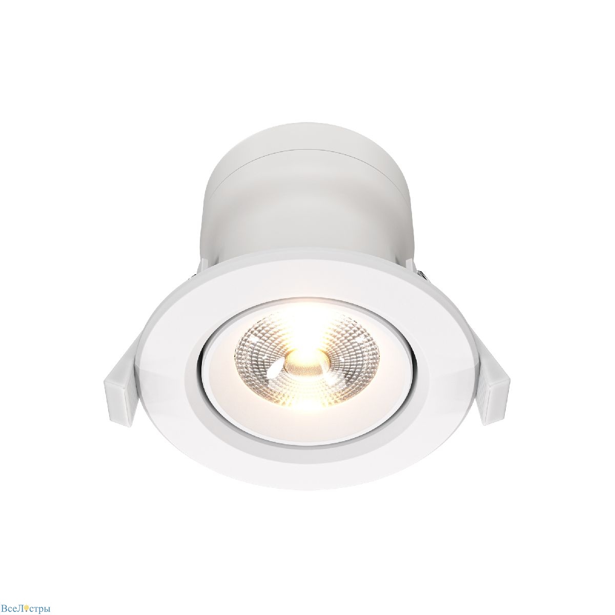 встраиваемый светодиодный светильник maytoni phill dl014-6-l9w