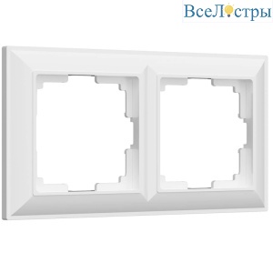 Рамка на 2 поста Werkel Fiore белый W0022201 4690389160349