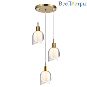 Подвесной светильник Indigo Rintocco 11074/3P Brass V000615