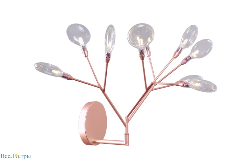 настенный светильник crystal lux evita evita ap9 copper/transparent