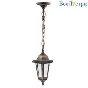 Уличный подвесной светильник ЭРА НСУ 06-60-001 бронза Б0048109