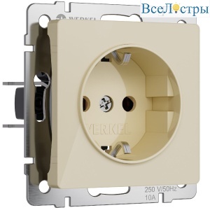 Розетка с заземлением Werkel 4690389197086 W1171043 a064060