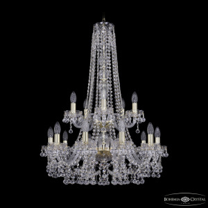 Подвесная люстра Bohemia Ivele Crystal 1409/10+5/240/h-91/2d G
