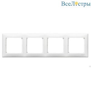 Рамка 4-постовая Legrand Valena белая 774454