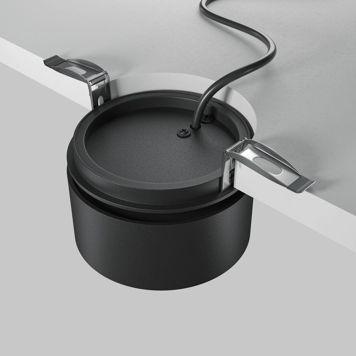 встраиваемый светодиодный спот maytoni technical onda dl024-12w-dtw-b