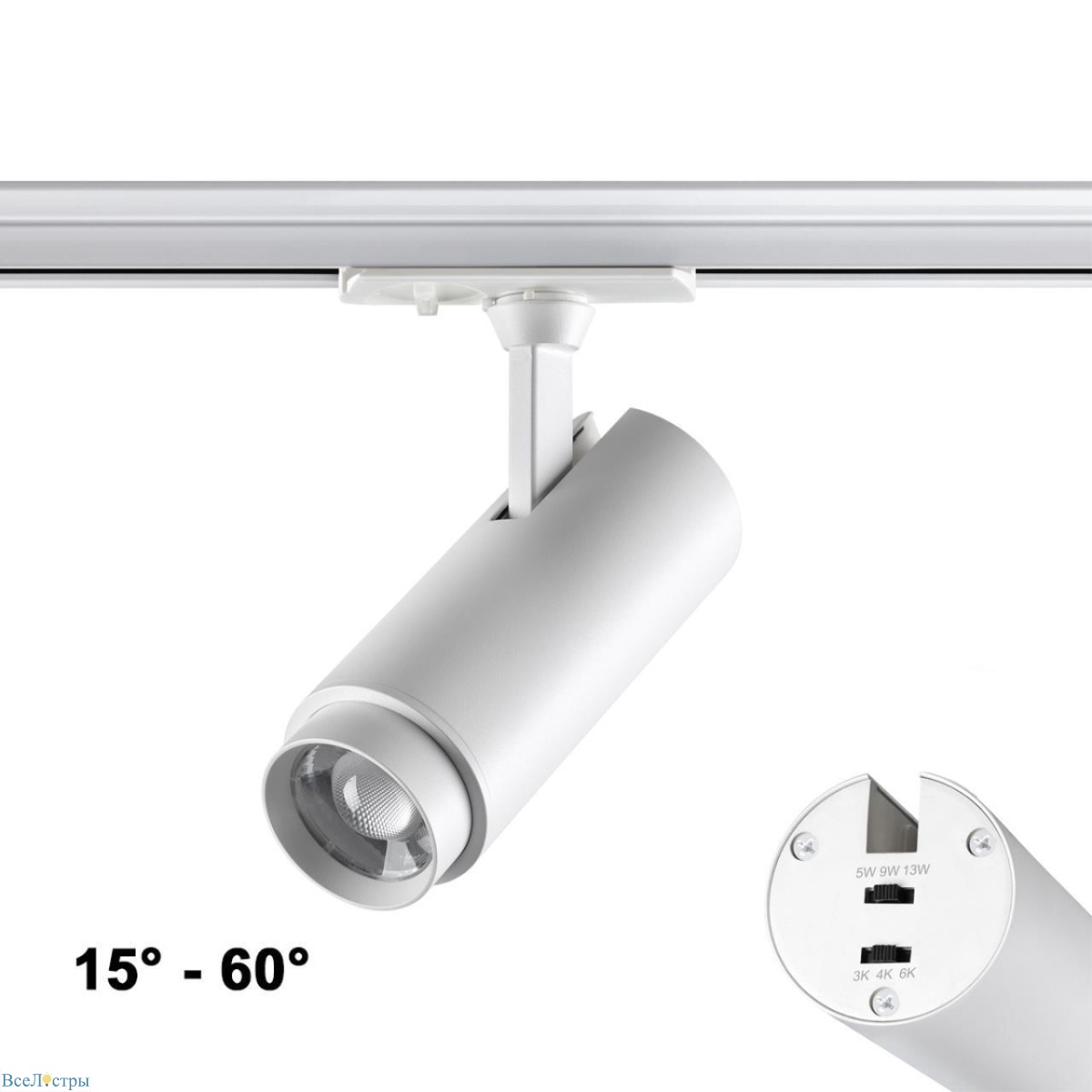 трековый светодиодный светильник novotech port nail 359026