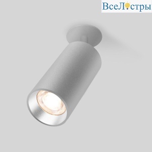 Встраиваемый светодиодный спот Elektrostandard Diffe 25066/Led серебряный a058212