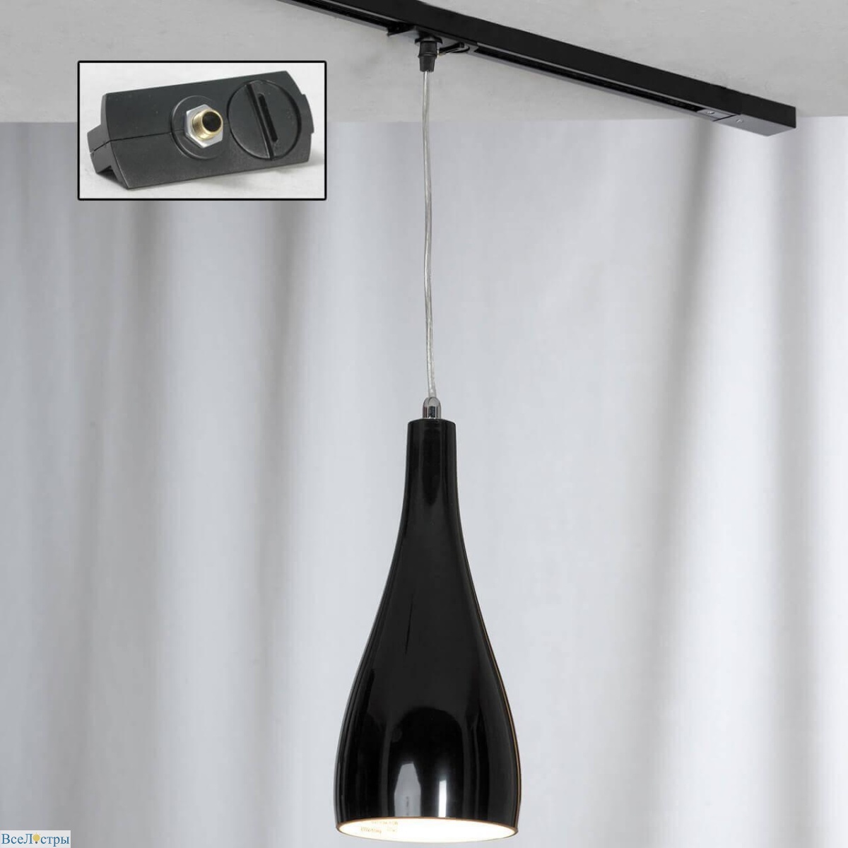 трековый светильник однофазный lussole rimini track lights lsf-1196-01-tab
