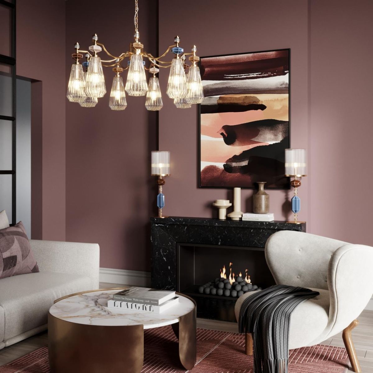 подвесная люстра odeon light modern terra 5414/9