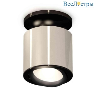 Комплект накладного светильника Ambrella light Techno Spot XS7405020 PSL/PBK серебро полированное/черный полированный (N7926, C7405, N7002)