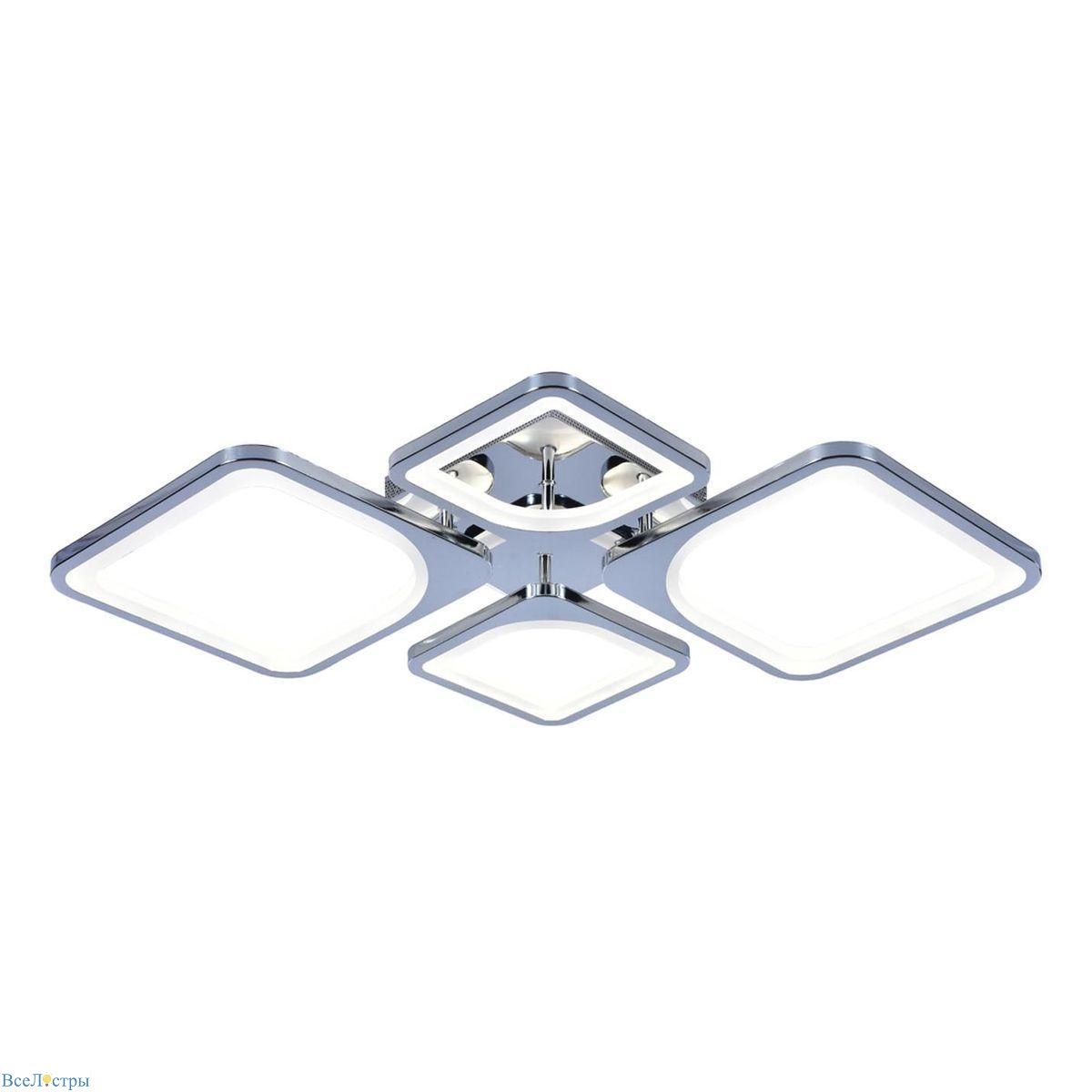 потолочная светодиодная люстра escada dylan 10218/4led chrome