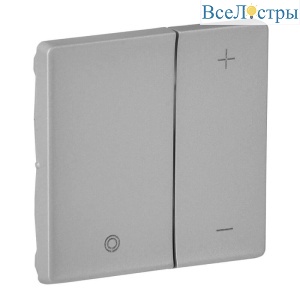 Лицевая панель Legrand Valena Life светорегулятора клавишного алюминий 754892