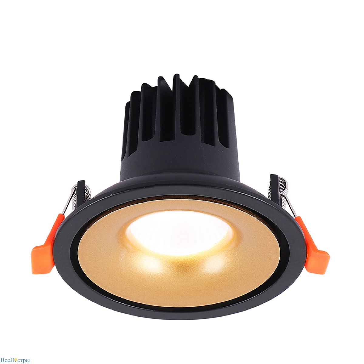 встраиваемый светильник crystal lux clt 005c98 bl-go 4000k