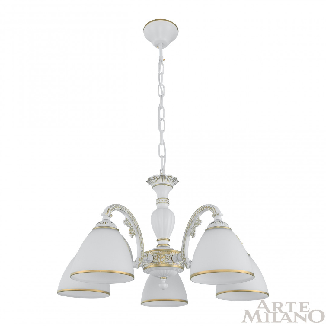 подвесная люстра arte milano 340837/5 wt+g