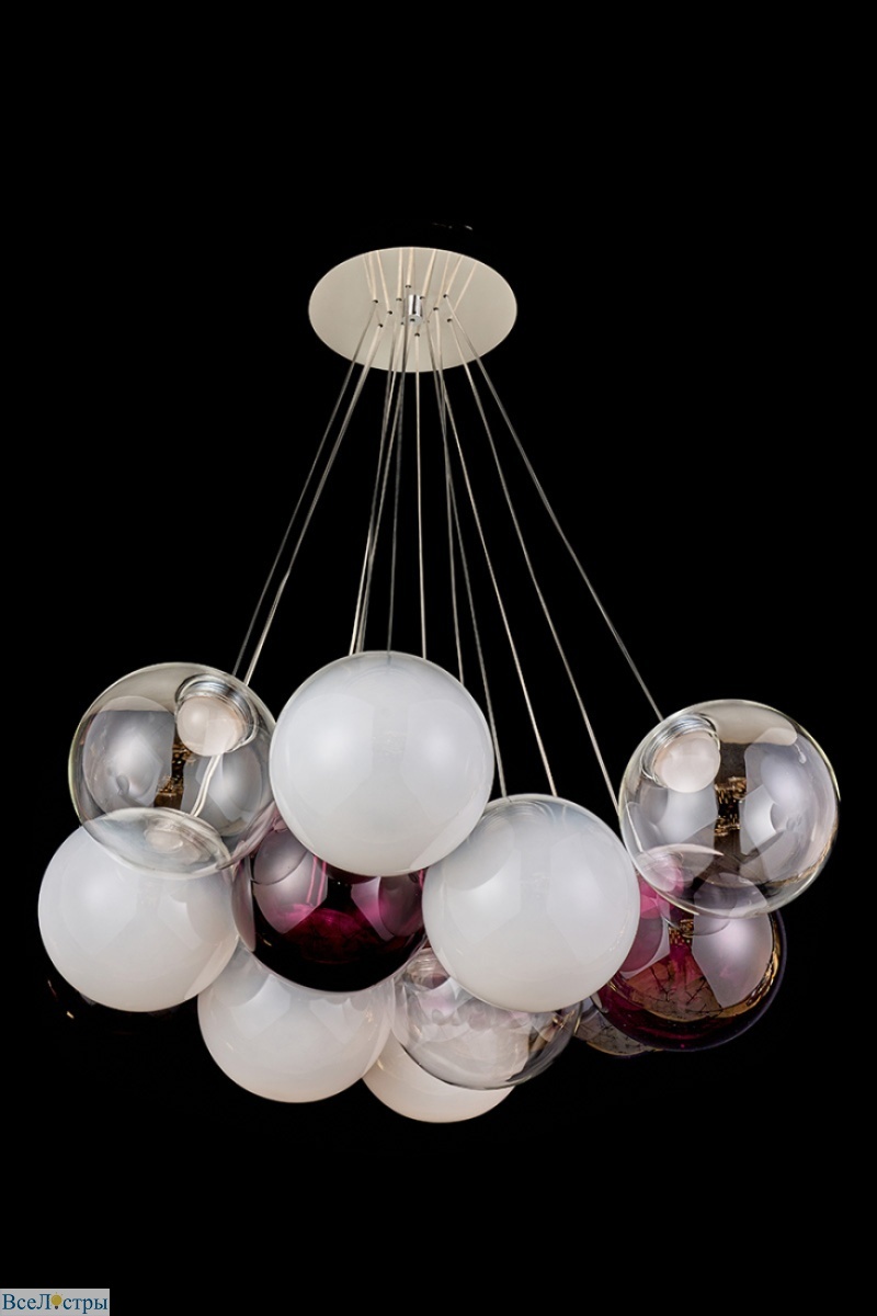 подвесная люстра molecule le7723/13 chrome