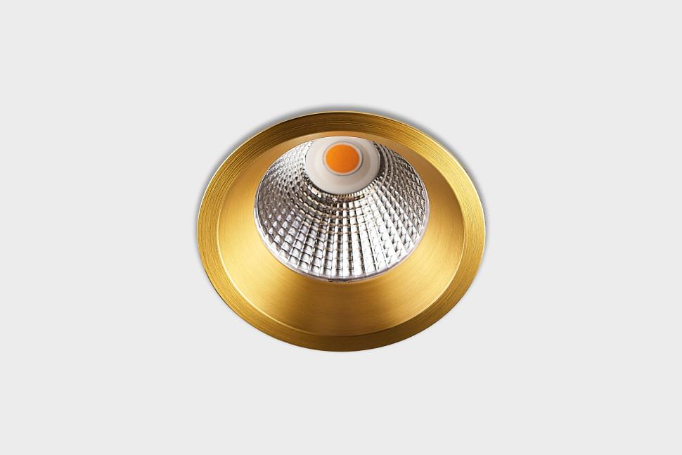 встраиваемый светодиодный светильник italline it08-8035 gold 3000k