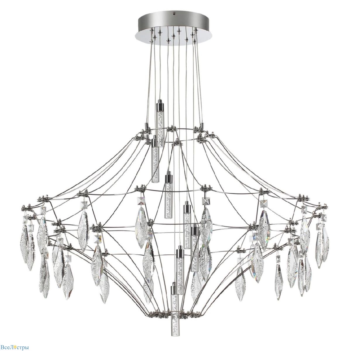 подвесная люстра odeon light flamenco 6699/51cl
