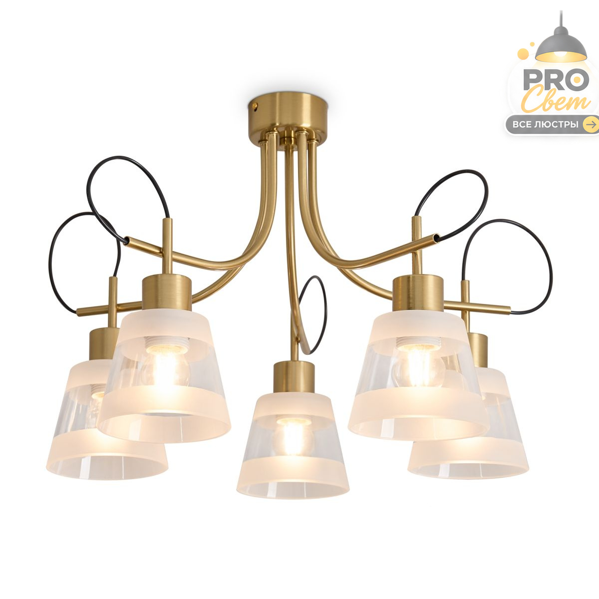 потолочная люстра freya caramel fr5522pl-05bs