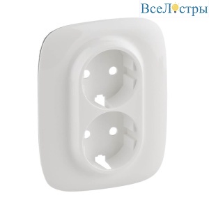 Лицевая панель Legrand Valena Allure розетки с/з белая 754955