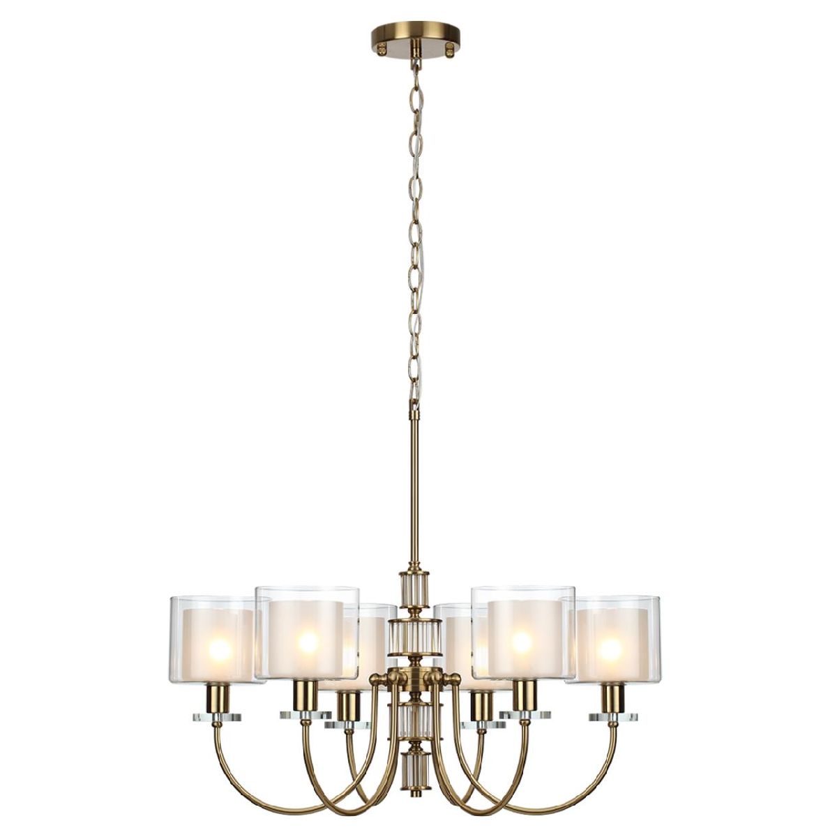 подвесная люстра odeon light saga classic 5088/6