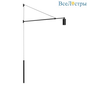 Настенный светильник Arlight SP-KANEL-WALL-6W Warm3000 (BK, 36 deg, 230V, TELESCOPIC) (IP20 Металл) 059601