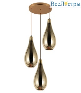 Каскадная люстра Lumina Deco Lauris LDP 6843-3 GD
