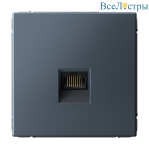 Розетка компьютерная RJ45, кат. 5е, механизм Systeme Electric ArtGallery Грифель GAL000783