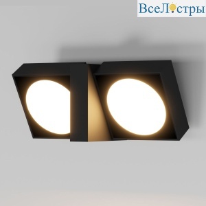 Уличный настенный светильник Elektrostandard Twin 35170/D черный 4690389219429 a072075