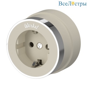 Розетка с заземлением Werkel Vintage 4690389174742 W5871055
