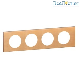 Рамка 4-постовая Legrand Celiane клен 069214