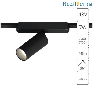 Трековый светодиодный светильник Arte Lamp Rapid A2956PL-1BK