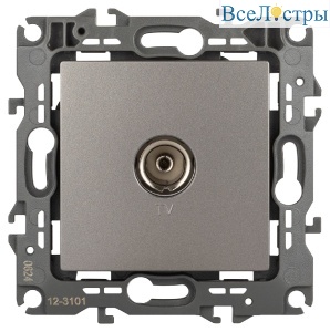 Розетка TV одиночная Эра 12-3101-16 Б0065717