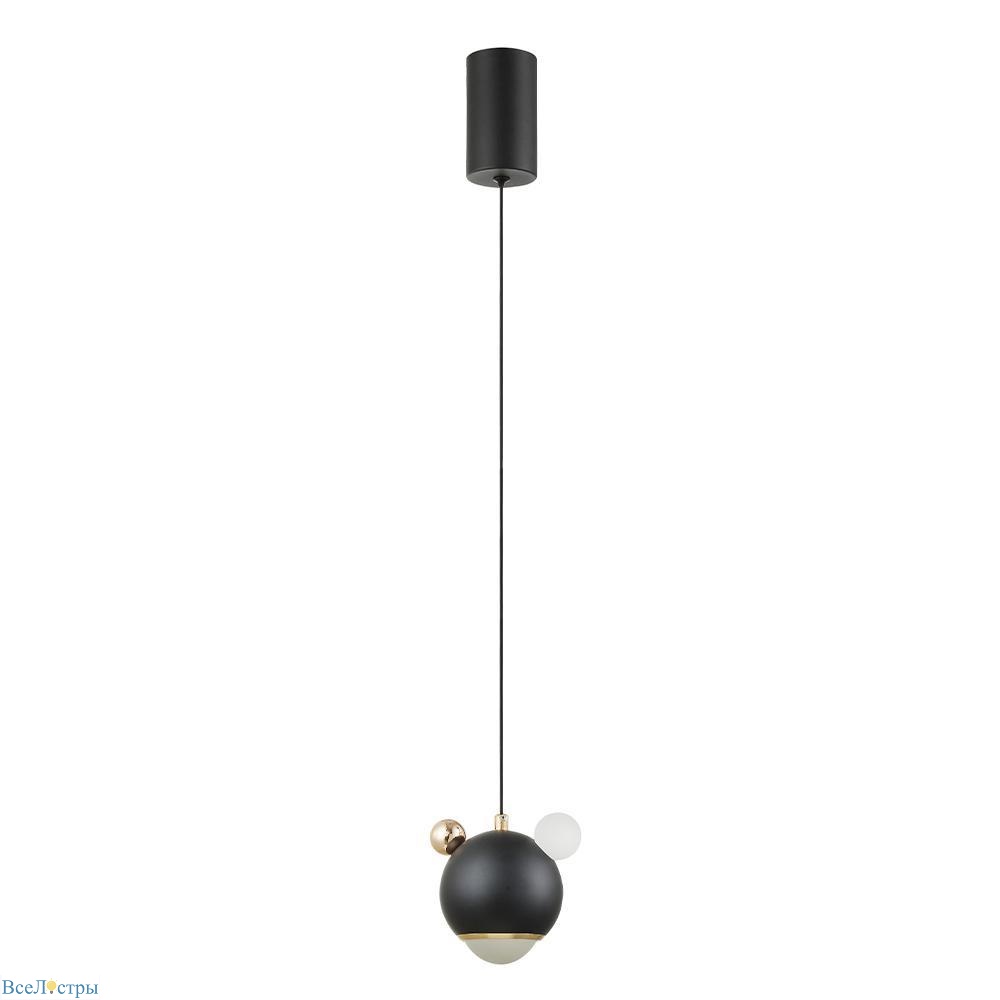 подвесной светодиодный светильник crystal lux amigo sp led black