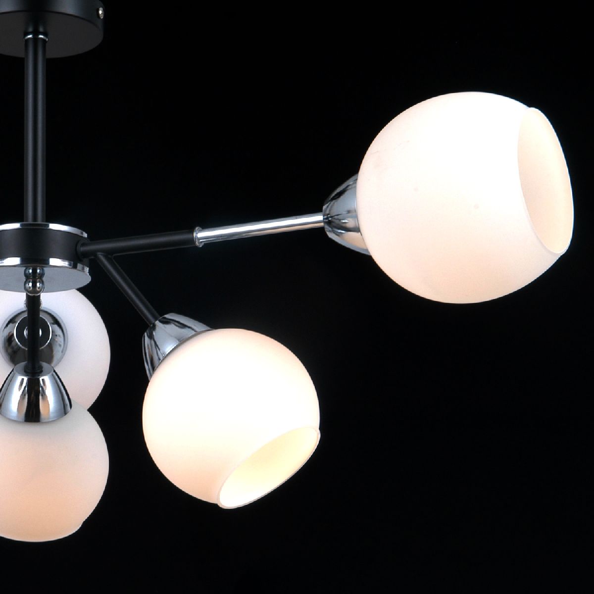 люстра на штанге illumico il0715-6csq-24 bk cr libra
