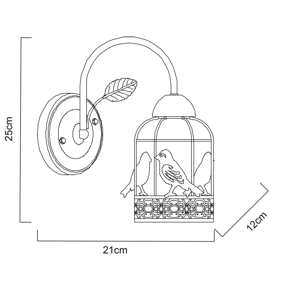 бра arte lamp cincia a5090ap-1wg