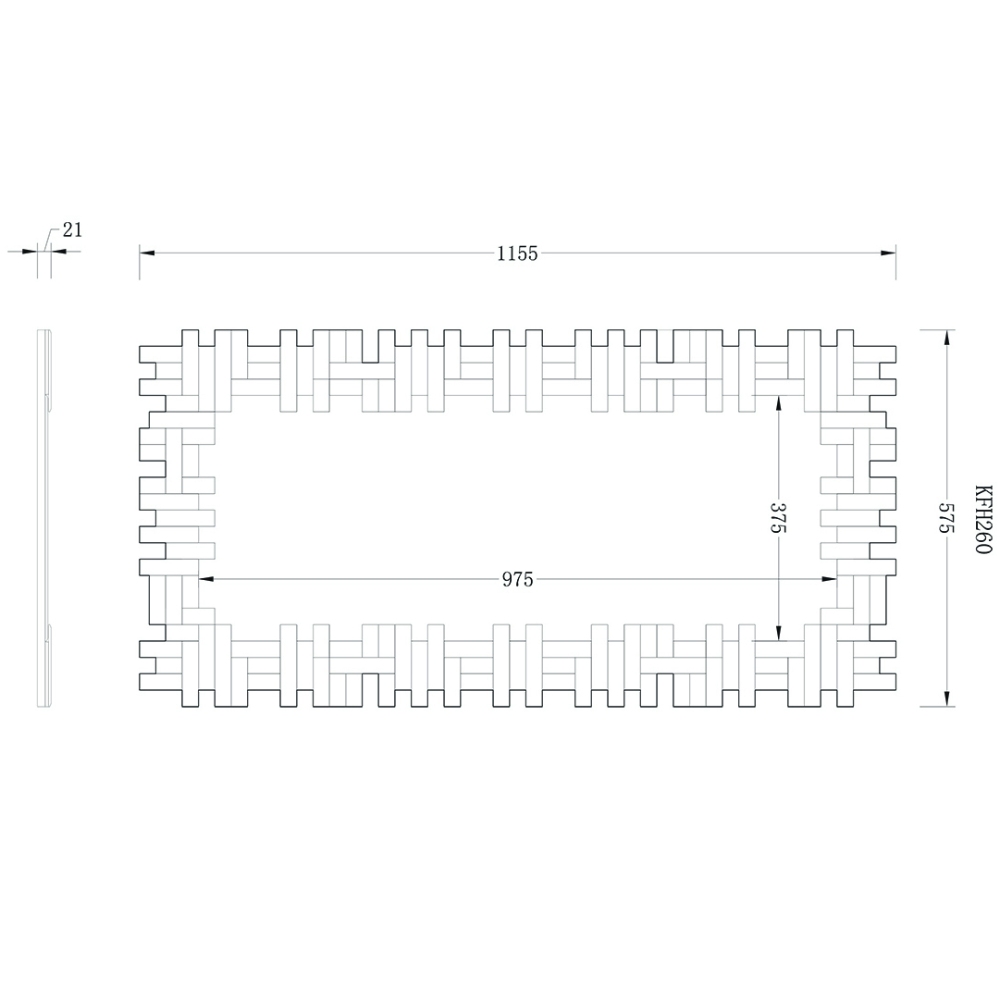 зеркало garda decor kfh260