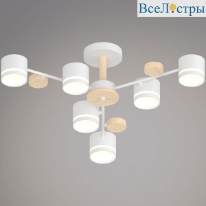 Люстра на штанге Reluce 68730-0.3-06 GX53 WH+WOOD
