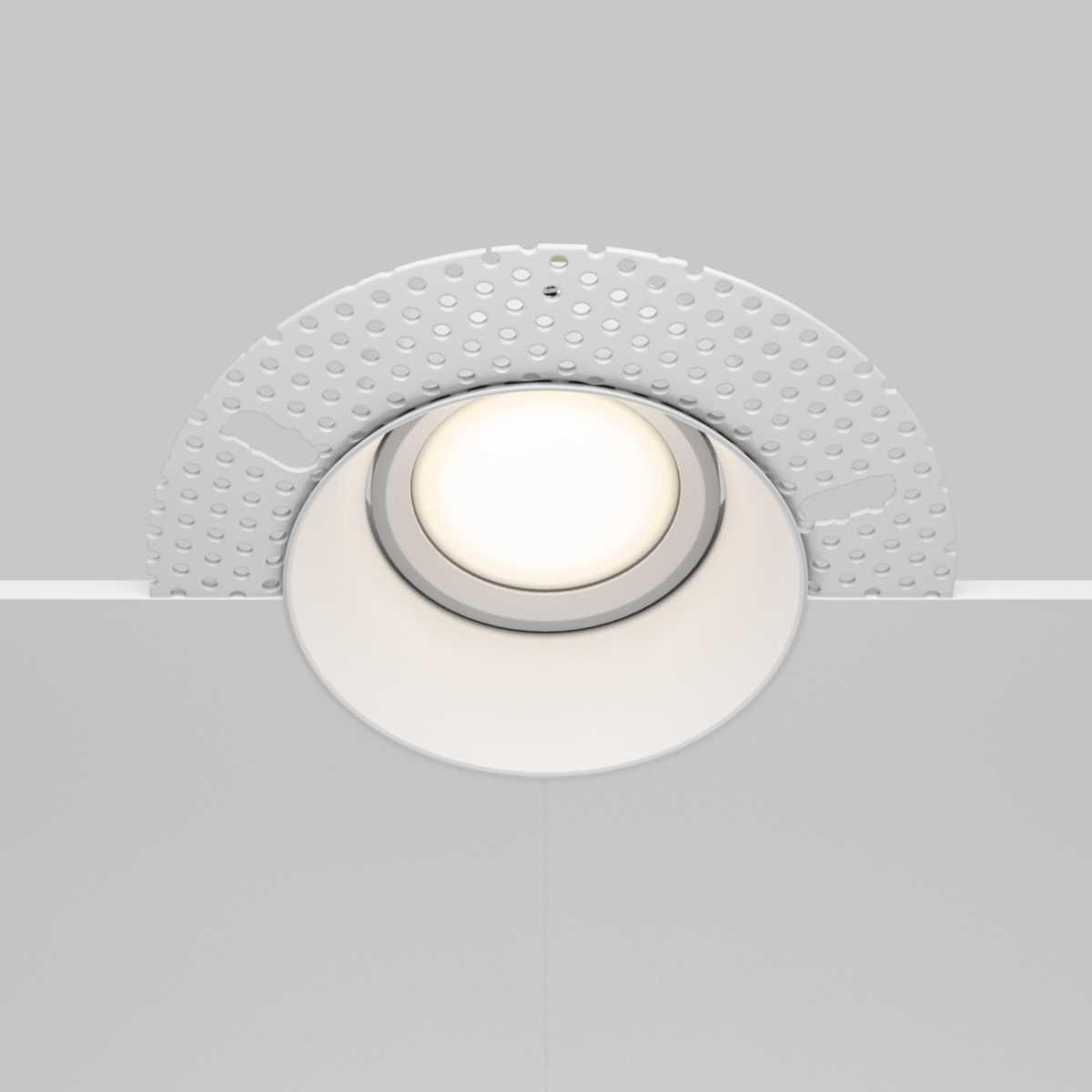 встраиваемый светильник maytoni technical dot dl042-01-rd-w