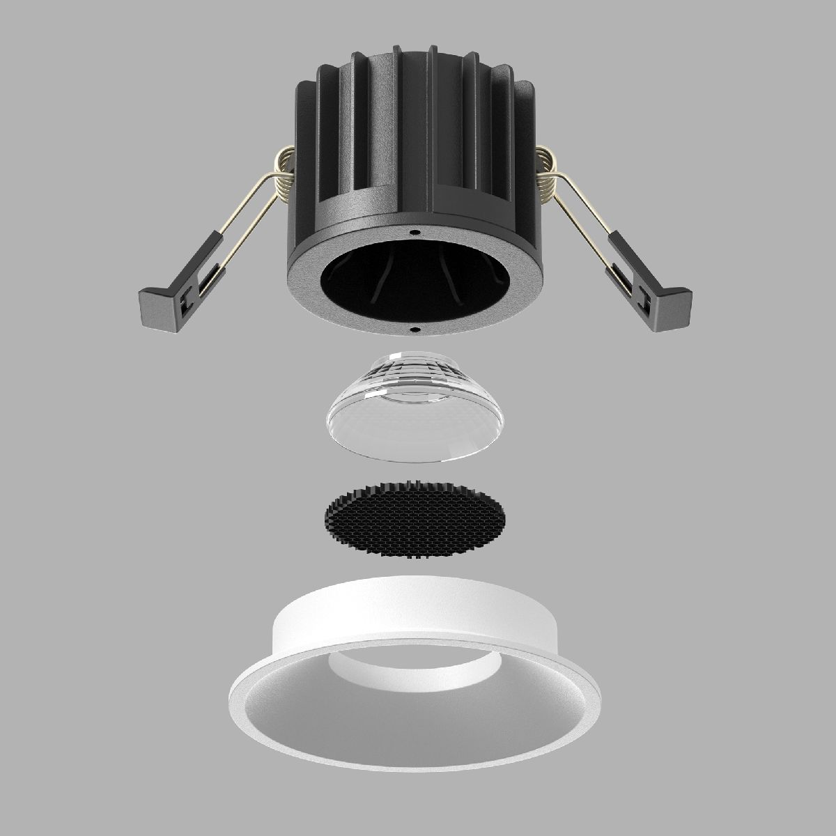 встраиваемый светильник maytoni round dl058-12w2.7k-w