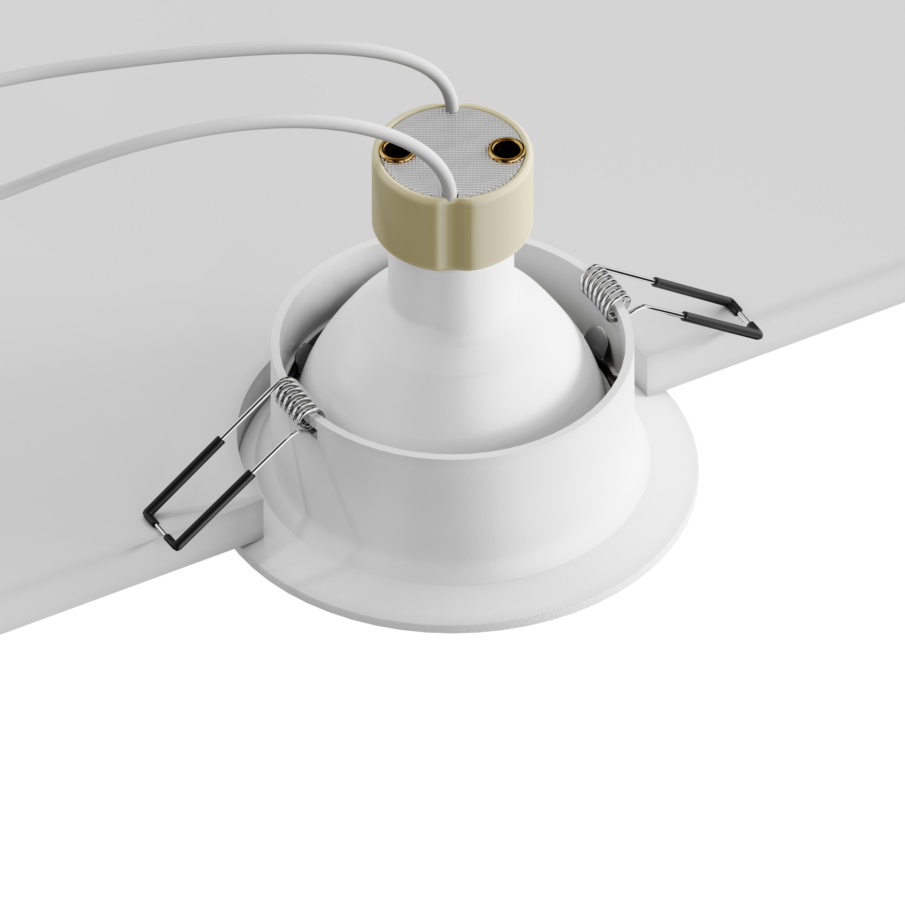 встраиваемый светильник hesby glow hsbl_0102 ip20,50вт, gu10, белый