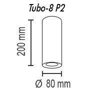 потолочный светильник topdecor tubo8 p2 11
