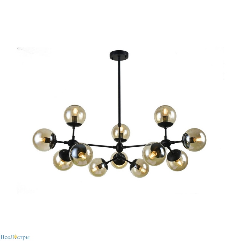 подвесная люстра arte lamp a1664sp-12bk