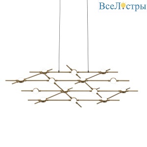 Подвесная люстра DeLight Collection Molecular MD18001067-14A black/gold