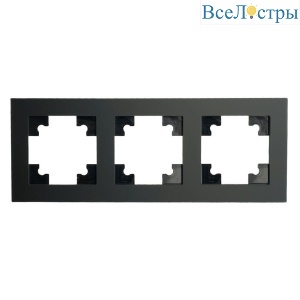 Рамка 3-постовая Stekker Катрин черный матовый GFR00-7003-05М 49602