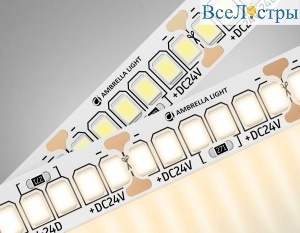 Светодиодная лента Ambrella Light 22W/m 240LED/m 2835SMD теплый белый 5M GS3501