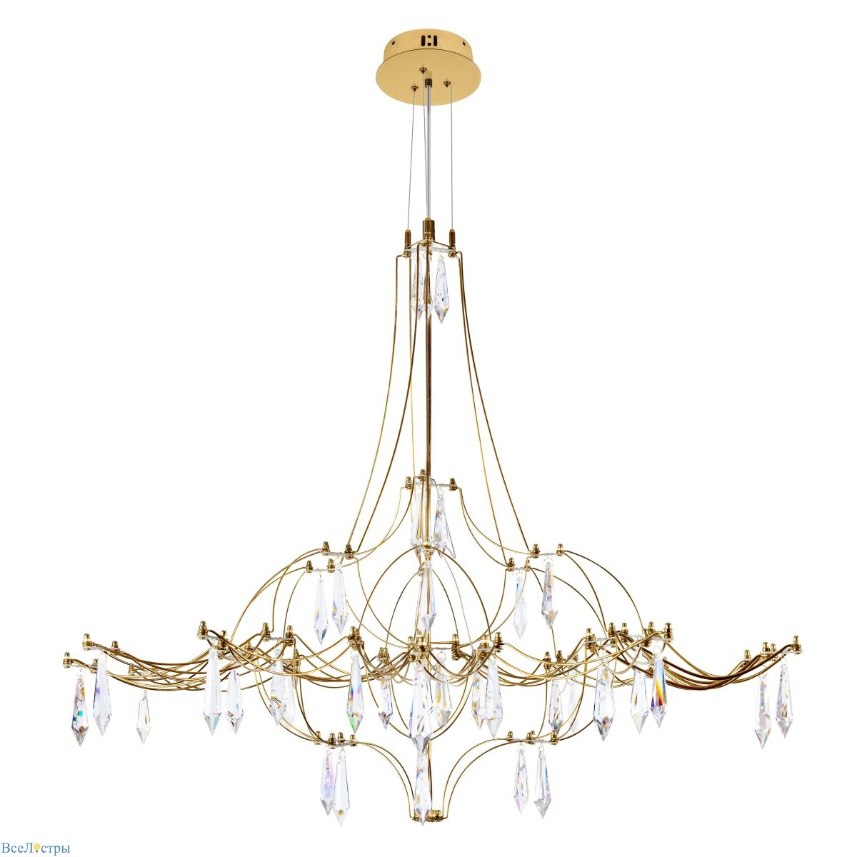 подвесная люстра loft it mira 10588/800 gold asfour