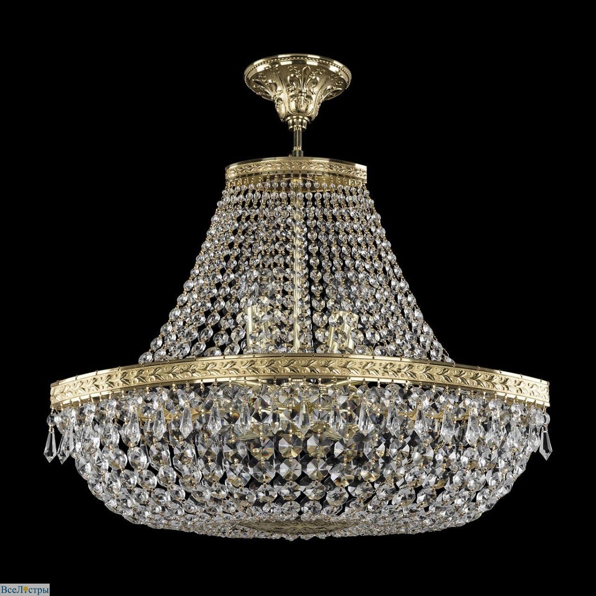 потолочная люстра bohemia ivele 19013/h1/55iv g