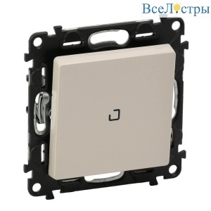 Выключатель одноклавишный Legrand Valena Life 10A 250V с подсветкой слоновая кость 752510